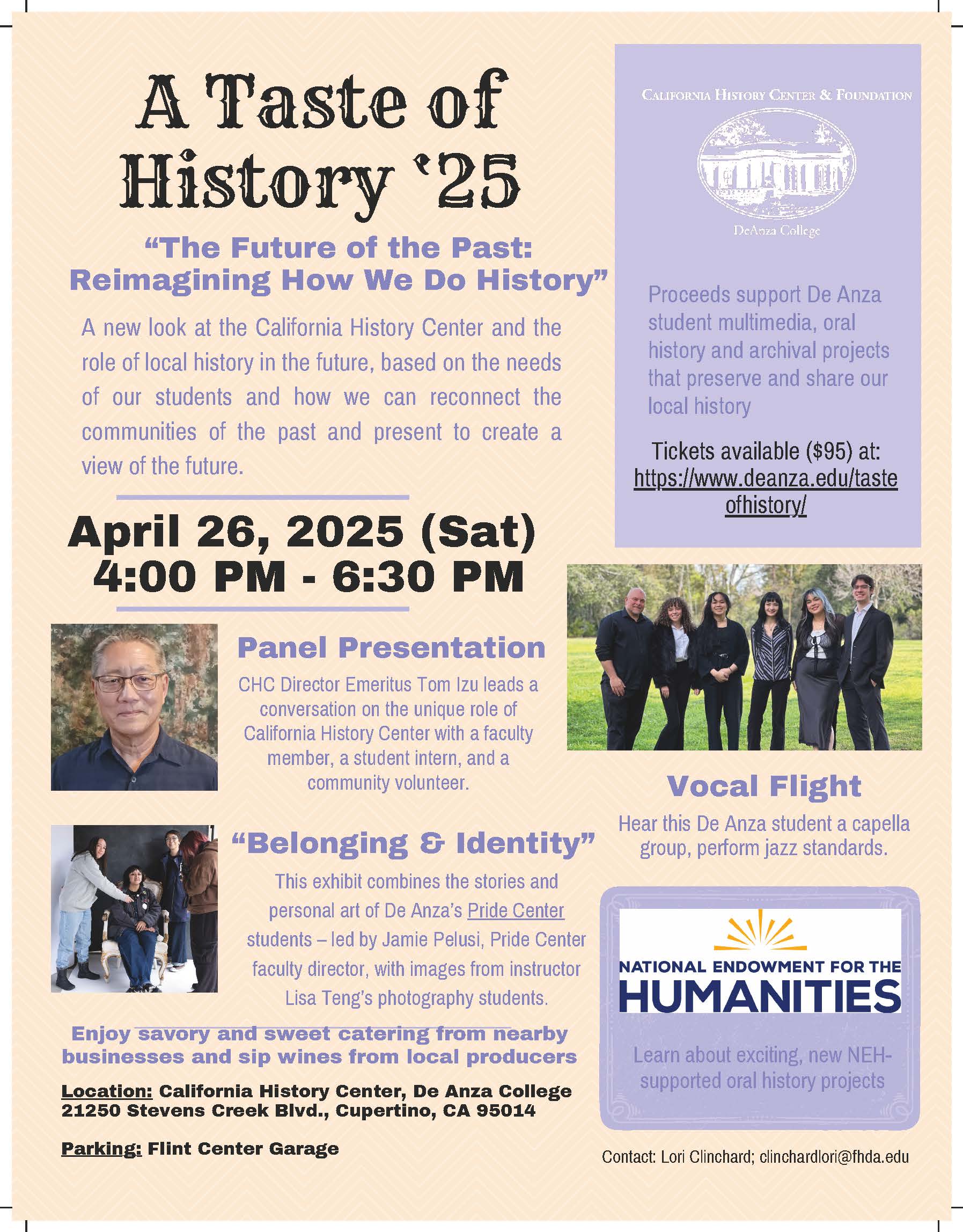 2025 Taste of History Flyer